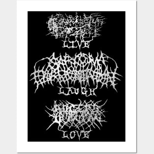 BRUTAL LIVE LAUGH LOVE Posters and Art